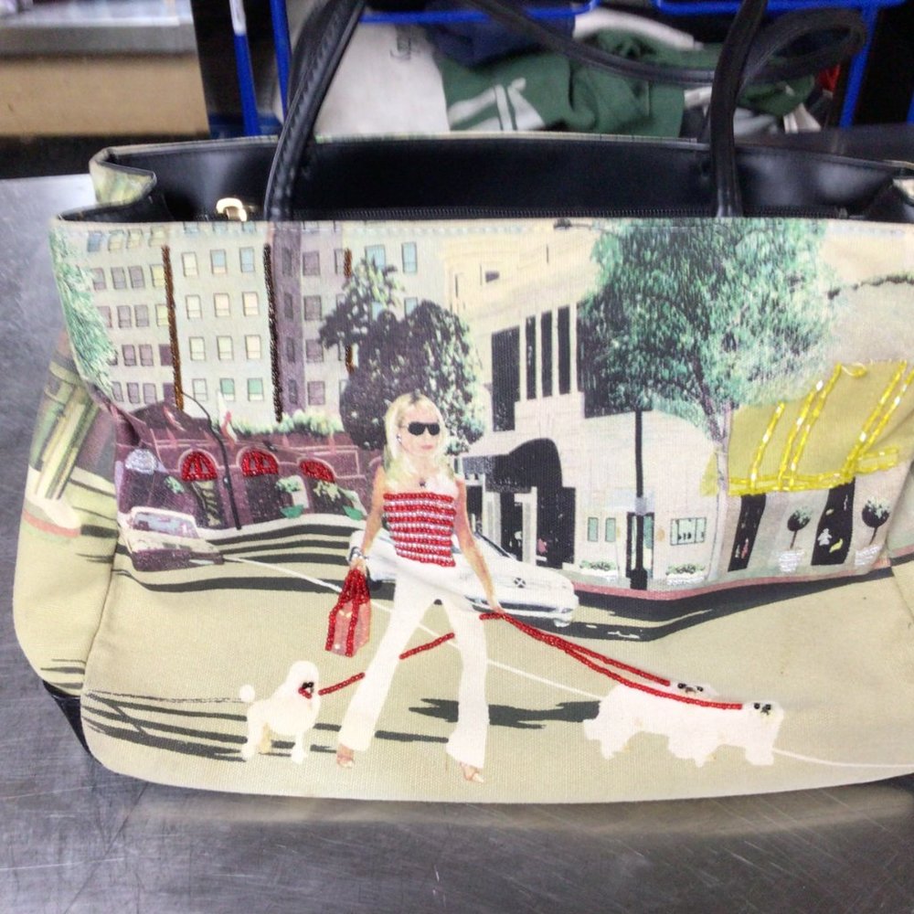 hand painted purse-NEW